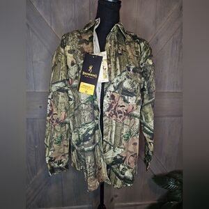 Nwt Browning For Her Camo Button Down Shirt sz Large